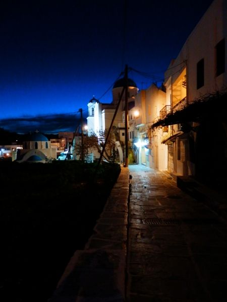 Village at night.