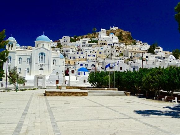 The main square in Chora