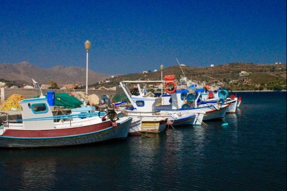 Fishing boats in Leros