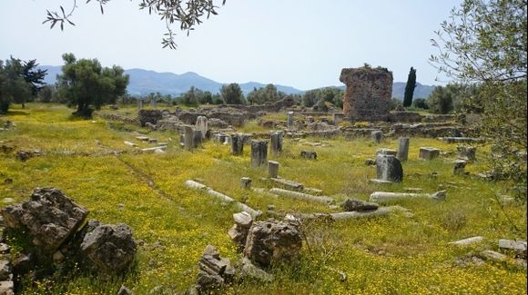 The roman town of Gortyn in Spring