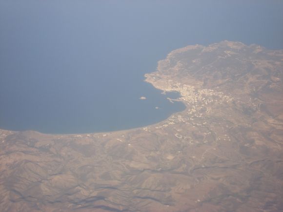 Pigadia from airplane