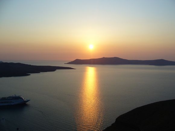 santorini sunset