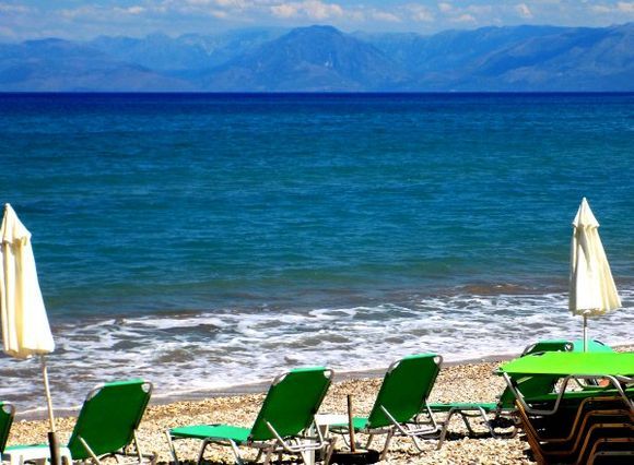 Corfu in May, Acharavi beach