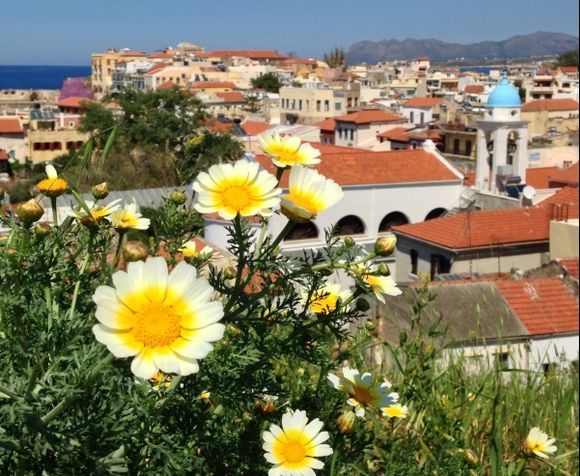 Chania, in spring, with all its flowers.