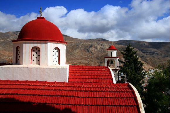 Agios Vassilios church on Pothia\'s hills