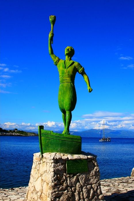 Statue of Green Man, Gaios waterfront