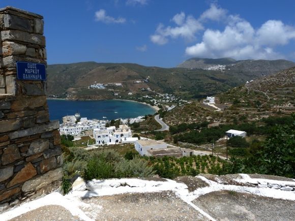 Aegiali panorama from Potamos village