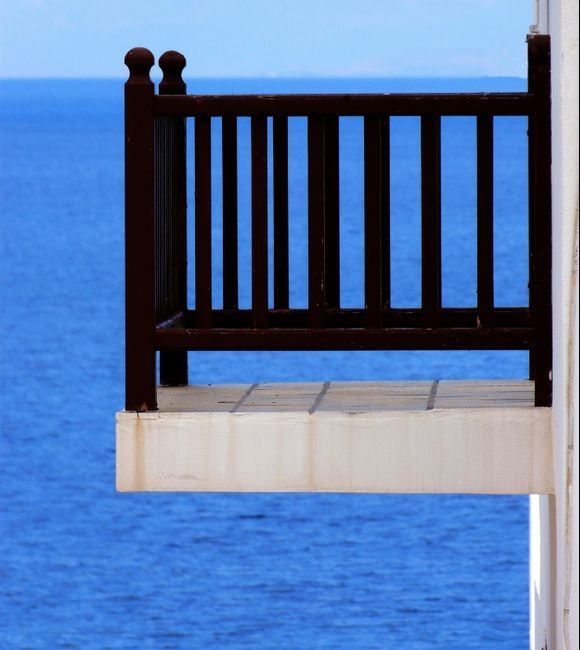 Balcony overlooking the sea