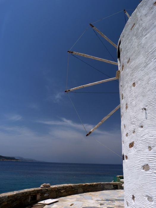Windmill and sea