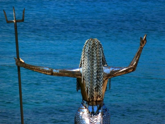 Mermaid, sculpture by Natalia Mela