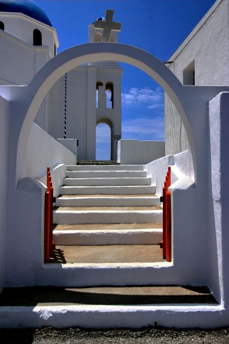 Entrance to church, Ano Meria