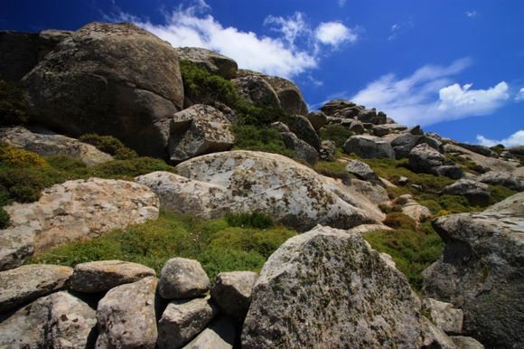 Boulders landscape on Tinos island
