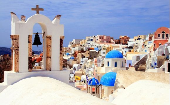 Bell tower in Oia