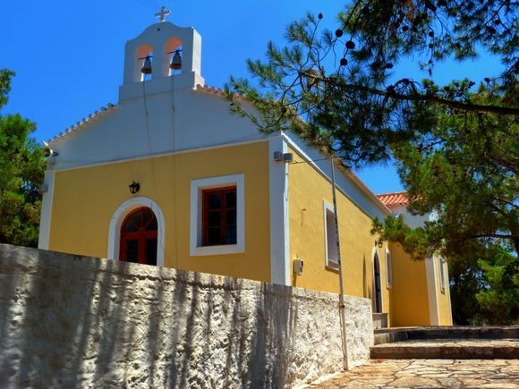 Church of Panagia Armata and pinetrees