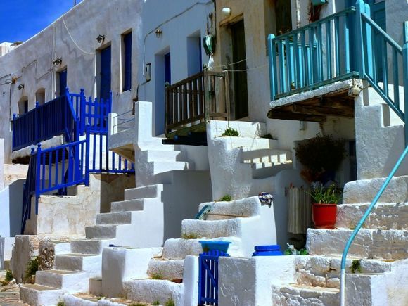 Traditional architecture with flights of steps, Kastro