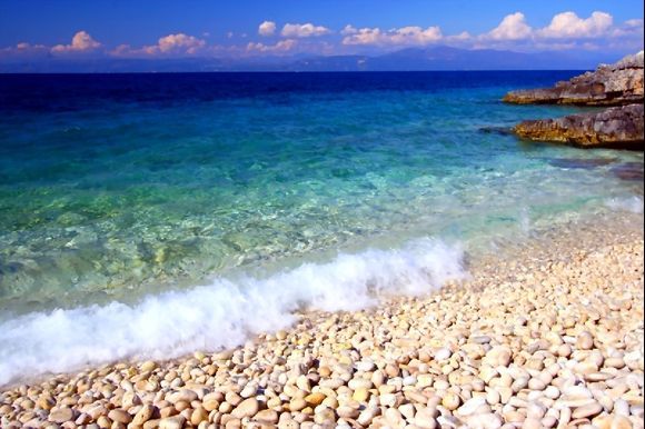 A beach on Antipaxos island