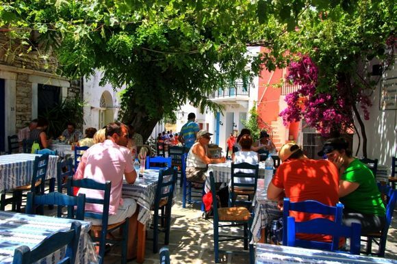 Taverna on Halki square