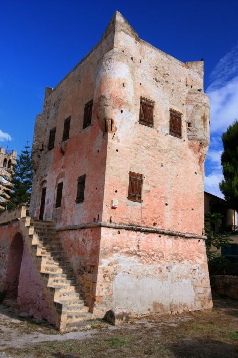 Markellos pink tower, Aegina town