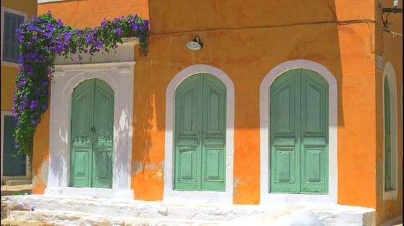 Colorful facade, Kastellorizo island