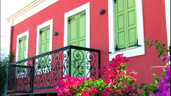 Colorful facade, Emborio