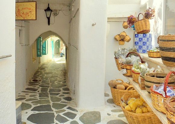 the old Market street... .. Chora Naxos