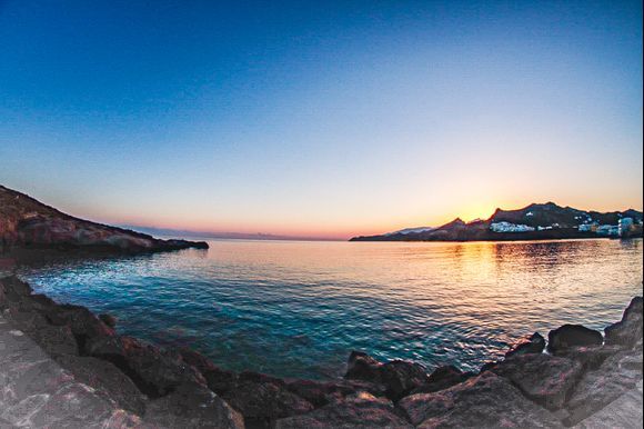 Sunrise in Naxos... Very very wide angle lens
