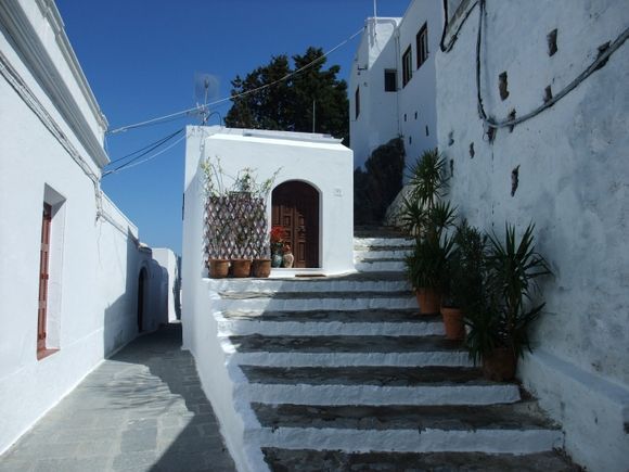in the alleys of lindos