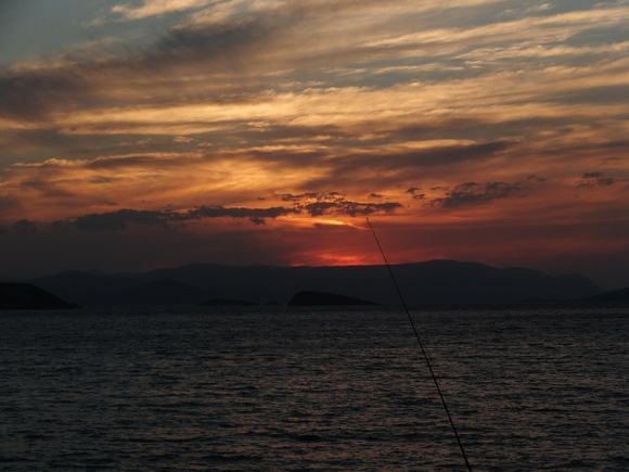 sunset over gulf