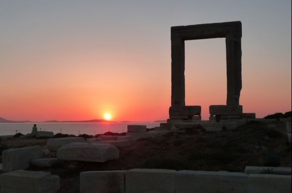NAXOS TEMPLE UNDER THE SUNSET...MAY 26TH 2013