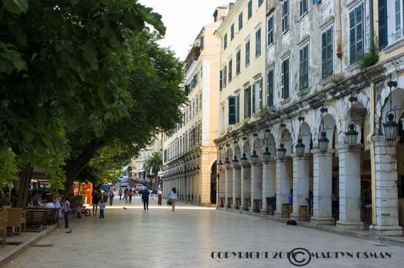 The Liston building, Corfu Town.