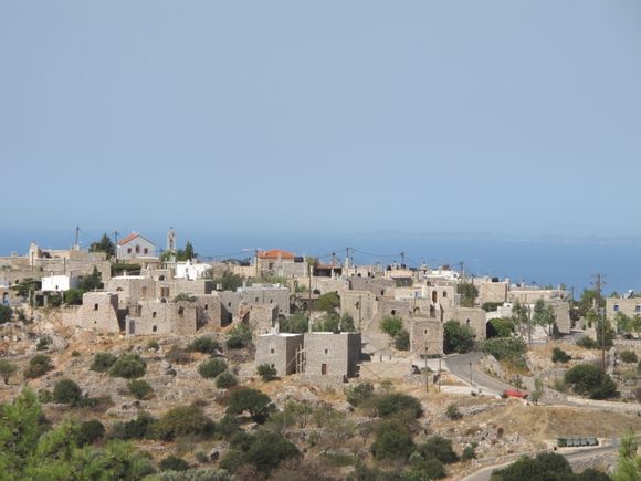 the small villag of avgonyma with a lot of restaured little houses