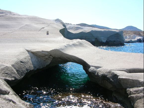 the white rocks of sarakino - milos