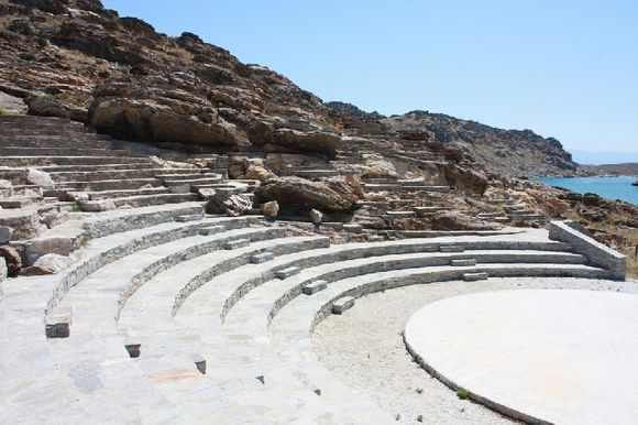 Amphitheatre, Paros Cultural and Environmental Park, overlooking Naoussa Bay