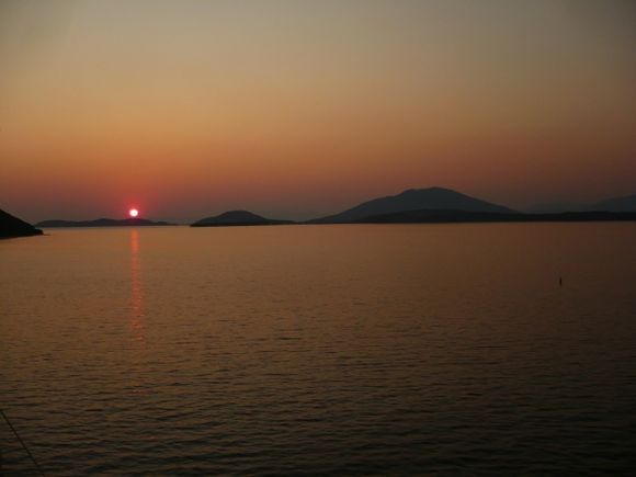 Romantic sunset in Lefkada by Maria Teresa
