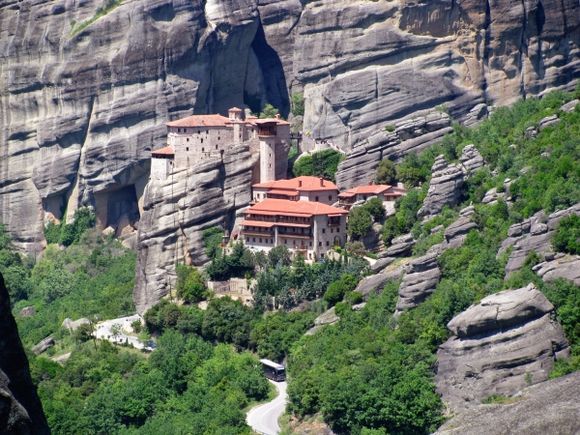 Monastery on the rocks.
