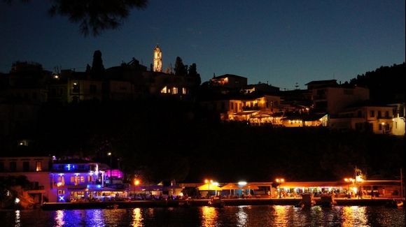 Night in the old town, Skiathos