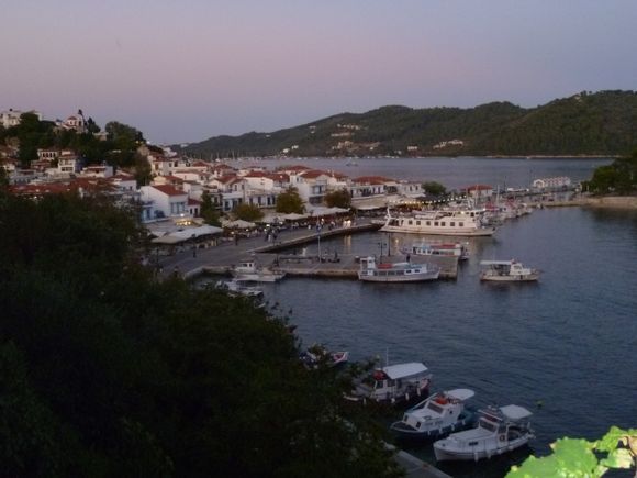 Twilight, Old Harbour from the Taverna Selini
