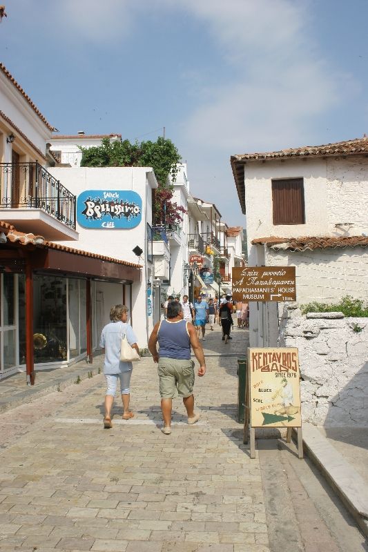 Streets of Skiathos town