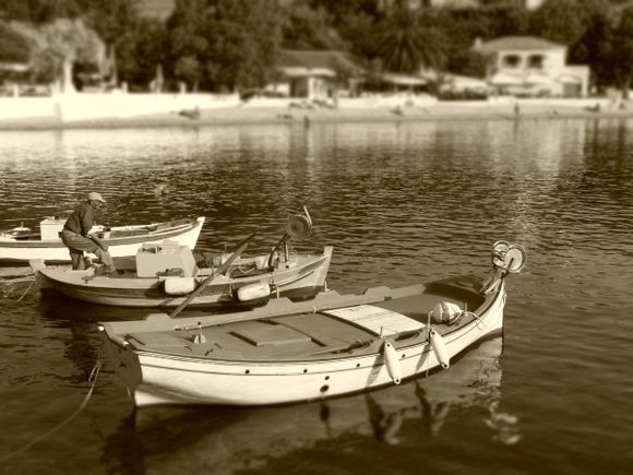 Boats in Assos-Kefalonia