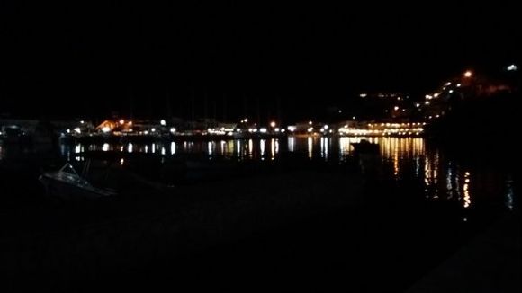 Solvita harbour at night
