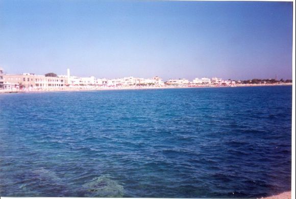 Kos town from the harbour side