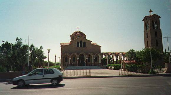 Church on main street Faliraki