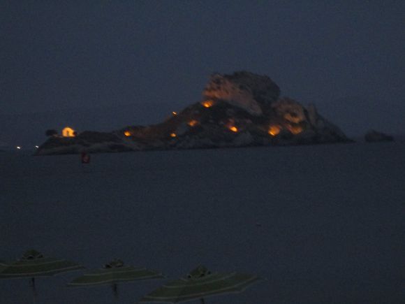 Island at night