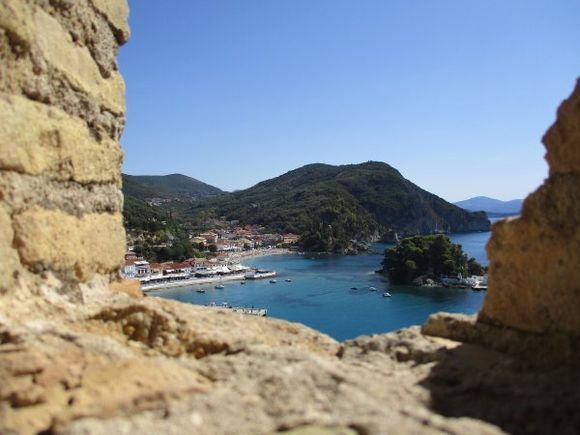 Looking at Parga from castle