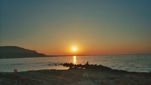 Sunset Malia beach