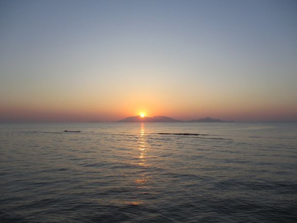 Sunrise over Island