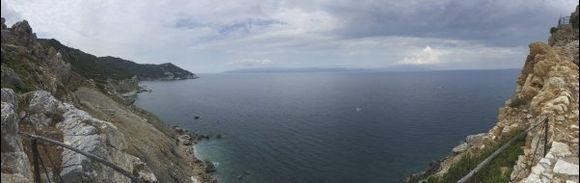 The view going up to Kastro on Skiathos