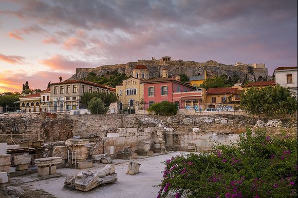 acropolis and hadrian's library