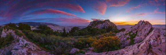 lycabettus hill panorama