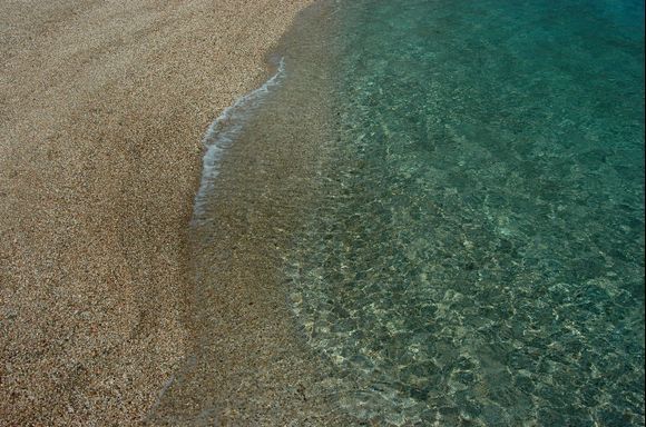 Zorkos beach - clear water